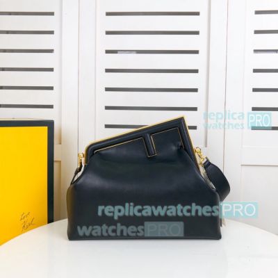 Replica Fend--i Women's First Small Bag Black Color Small Size